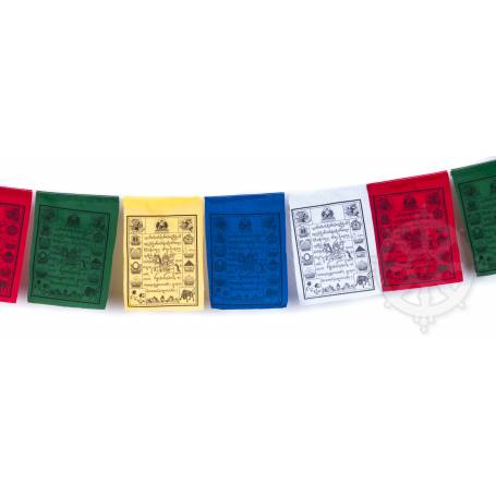 Drapeaux à prières LUNGTA - Taille S - Coton haute qualité