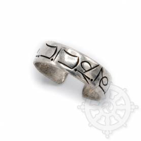 Bague argentée OM MANI