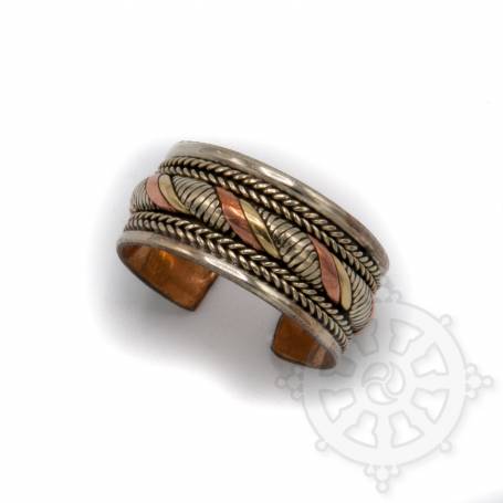 Bague cuivre dorée