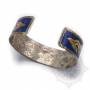 Bracelet argenté incrusté de pierres bleues - Dorjé