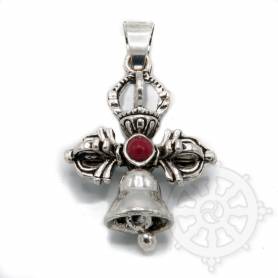 Pendentif Double Dorje et Cloche