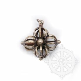 Pendentif Double Dorje en métal