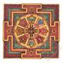 Magnifique scuplture en bois d'un Mandala en 3D