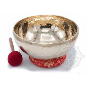 Bol chantant 7 métaux - 32cm - 3155gr. - A sharp/La dièse - 115 Hz en provenance de Patan (Népal)