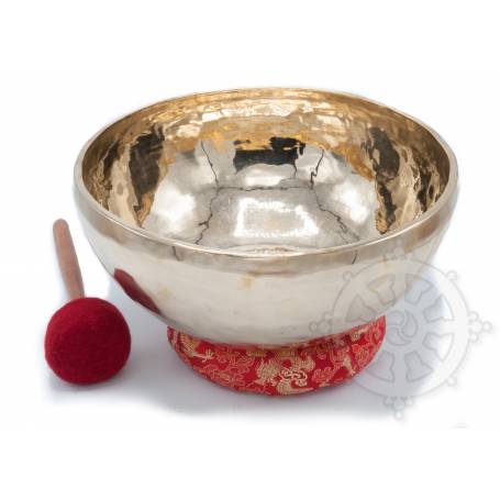 Bol chantant 7 métaux - 32cm - 3155gr. - A sharp/La dièse - 115 Hz en provenance de Patan (Népal)