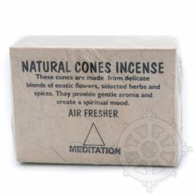 Senteur Herbacée CÔNE NATUREL étui de 25 cones - 55gr.