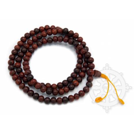 Malas de 108 perles en bois de rose de qualité supérieure (8mm)