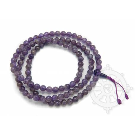 Malas de 108 perles en améthyste (8mm)