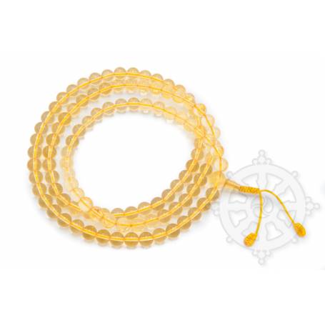 Malas de 108 perles en citrine  (8mm)