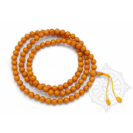 Malas de 108 perles en couleurs ambre (8mm)