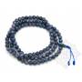 Malas de 108 perles en tourmaline bleue (8mm)