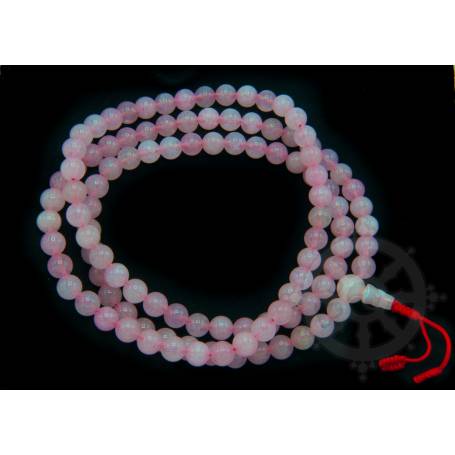 Malas de 108 perles en quartz rose (8mm)