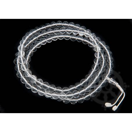 Malas de 108 perles en crystal de verre (8mm)