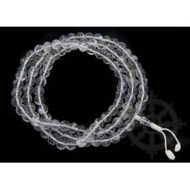 Malas de 108 perles en crystal de quartz (8mm)