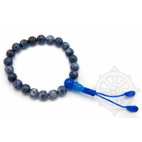 Malas pour poignet en tourmaline bleue (8mm)