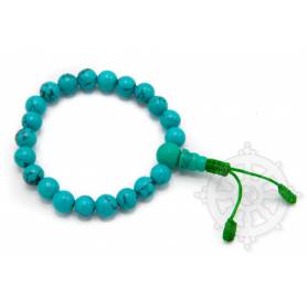 Malas pour poignet en turquoise - amalgame  (8mm)