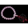 Malas pour poignet en quartz rose (8mm)