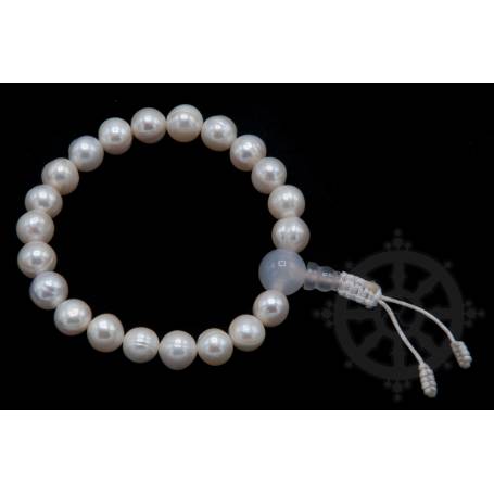 Malas pour poignet en vraies perles (nacre) (8mm)