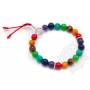Malas pour poignet composé de perles (8mm) 7 chakras incluant: corail, ambre, oeil de tigre, jade, turquoise, lapis-lazuli, amét