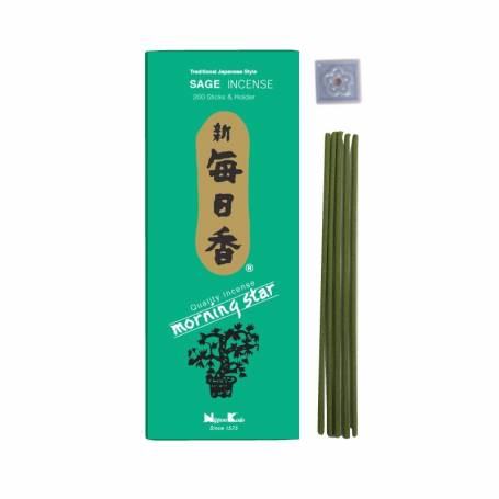 Senteur Sauge MORNING STAR (NIPPON KODO) étui de 200 bâtonnets 15cm - 70gr.