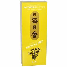 Senteur Patchouli ENCENS MORNING STAR (NIPPON KODO) étui de 200 bâtonnets 15cm - 70gr.