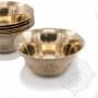 Jeu de 7 bols petits d'offrandes en laiton (Gravés)