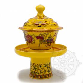 Tasse à thé tibétaine pour Lama