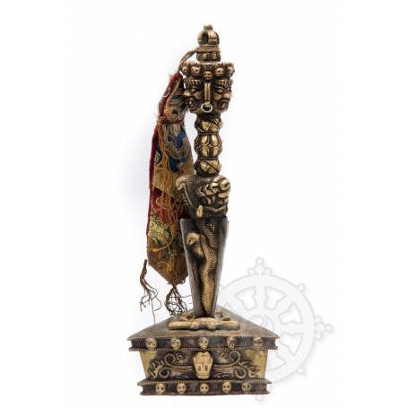 Pièce unique! Ancien phurba avec socle (bronze)