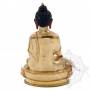 Sublime pièce d'artisanat! Statue de Bouddha Shakyamuni(H. 16 cm-Statues plaquées or 24k)