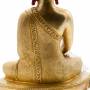 Pièce UNIQUE! Statue de Bouddha Shakyamuni(H. 16 cm-Statues plaquées or 24k)