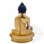 Pièce UNIQUE! Statue de Bouddha Shakyamuni(H. 20 cm-Statues plaquées or 24k)