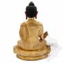 Pièce UNIQUE! Statue de Bouddha Sangye Menla(H. 20 cm-Statues plaquées or 24k)