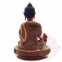 Très belle statue de Bouddha Sangye Menla(H. 20 cm-Statues plaquées or 24k (partiel))