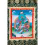 Exceptionnelle thangka de Tara Verte Av. brocart 70x110cm (Peint. 50cmx38cm) Qualité monastère