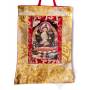 Mini-thangkas pour votre autel  - Manjushri Av. brocart 23x28,5cm (Repro. 9cmx14,5cm) - 