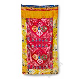 Rideau de porte Double dorjé (Brocart de soie brodé, H. 190cm x l. 90cm)