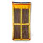 Original rideau de porte bhoutanais jaune (Coton, H. 195cm x l. 95cm)