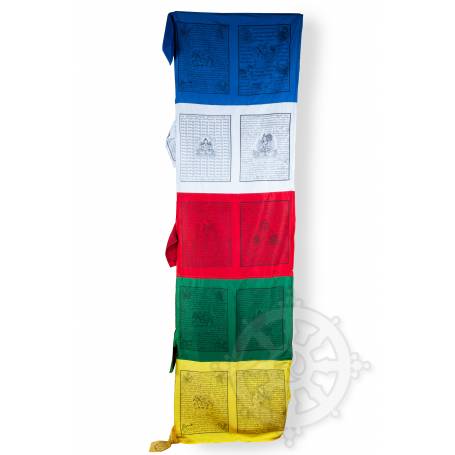 Drapeaux à prières - VERTICAL - Coton haute qualité(H.2,5m x l. 1m)