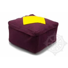 Coussins CARRÉS QUALITÉ SUP. (H. 20 x l. 30 x L. 30 cm, Violet avec losange jaune)