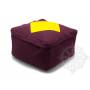 Coussins CARRÉS QUALITÉ SUP. (H. 20 x l. 30 x L. 30 cm, Violet avec losange jaune)