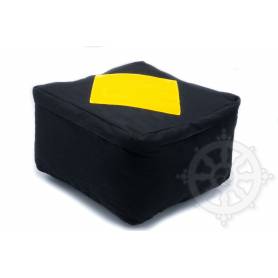 Coussins CARRÉS QUALITÉ SUP. (H. 20 x l. 30 x L. 30 cm, Noir avec losange jaune)