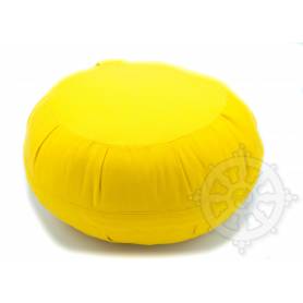 Coussins ZAFU QUALITÉ SUP. (Haut. 18 x Diam. 35 cm, Jaune)