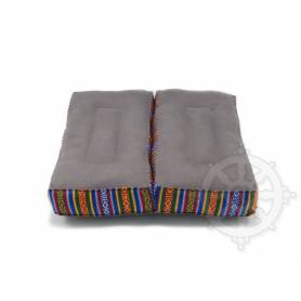Coussins CARRÉS PLIABLES  (Déplié: l.32 x L.37 cm, Gris)
