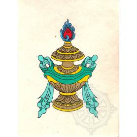 Cartes postales LE PRÉCIEUX VASE en Papier lokta