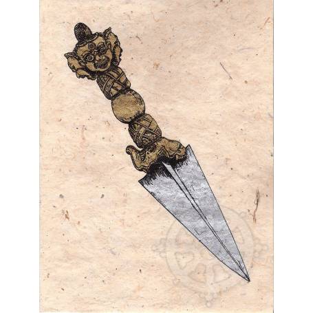 Cartes postales PHURBA en Papier lokta