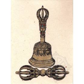 Cartes postales CLOCHE & DORJE en Papier lokta