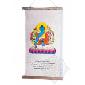 Rouleaux - Divinités bouddhiques BOUDDHA SANGYE MENLA en Papier lokta
