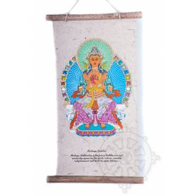 Rouleaux - Divinités bouddhiques BOUDDHA MAITREYA en Papier lokta