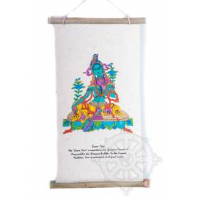 Rouleaux - Divinités bouddhiques TARA VERTE  en Papier lokta