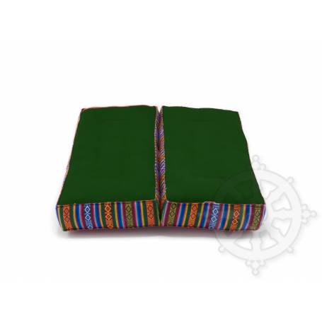 SQUARE - Foldable  (Green, Unfolded: L.32 cm x L.37)